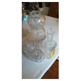 Set of Genuine Lead Crystal Dishes and Decorative Pieces