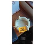 Vintage Italian hand-carved Italian Alabaster Mini Bird Bath