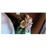 Capodimonte Porcelain Flower Decor