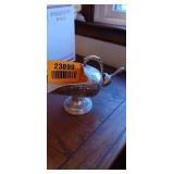 Vintage Raimond Sugar Scuttle with Scoop Silverplate Copper Lining