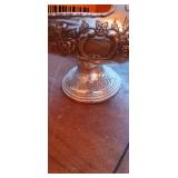 Vintage Raimond Sugar Scuttle with Scoop Silverplate Copper Lining