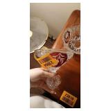 Vintage Hofbauer Ruby Byrdes Collection 24% Lead Crystal Lidded Candy Dish