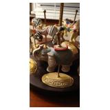 Franklin Mint Treasury of Carousel Art display set