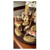 Franklin Mint Treasury of Carousel Art display set