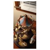 Franklin Mint Treasury of Carousel Art display set