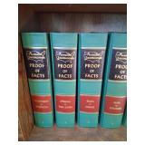 Book Shelf Full of Proof of Facts Books and other Books