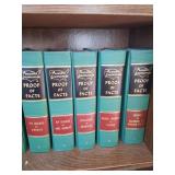 Book Shelf Full of Proof of Facts Books and other Books