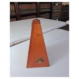 Wood Metronome with Brass Accents