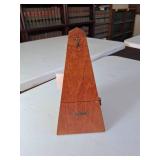 Wood Metronome with Brass Accents