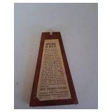 Wood Metronome with Brass Accents