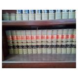 Wood Bookshelf with American Law Reports Annotated Series 129 ALR - 175 ALR and 2d Series 1 ALR - 25 ALR