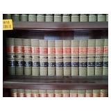 Wood Bookshelf with American Law Reports 2d Series 26 ALR - 100 ALR