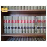 Wood Bookshelf with ALR 4th Series Books 54-90, 5th Series Books 1-37, and Indexes