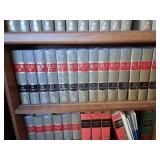 Wood Bookshelf with ALR 4th Series Books 54-90, 5th Series Books 1-37, and Indexes