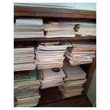 Shelves Full of Misc Music Books and CDs