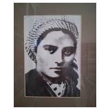 Gold Picture Frame with Portrait Inside