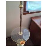 Beautiful Floor Lamp with Glass and Gold Accents