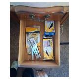 Sturdy Wood Desk with Multiple Drawers and Handles