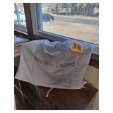 Blue Michael Kors Handbag with Silver Accents