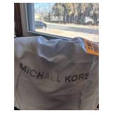 Blue Michael Kors Handbag with Silver Accents