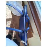 Blue Michael Kors Handbag with Silver Accents