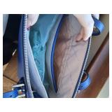 Blue Michael Kors Handbag with Silver Accents