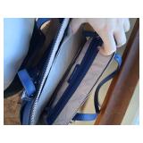 Blue Michael Kors Handbag with Silver Accents