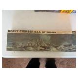 Vintage Revell Heavy Cruiser USS Pittsburgh Collectors Item