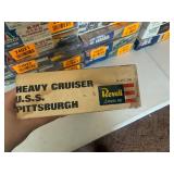 Vintage Revell Heavy Cruiser USS Pittsburgh Collectors Item