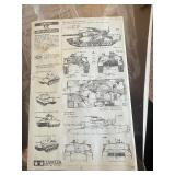 Tamiya M-1 Abrams Main Battle Tank Model Kit Collectors Item