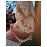 Porcelain Jesus, Mary, and Baby Jesus Figurines