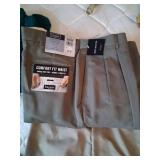 2 Pairs of Wrinkle Resist Khaki Pants Size 40x32