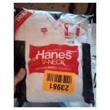 Brand New in Packaging Mens White T-Shirts Size L Brands Hanes and K-Marts