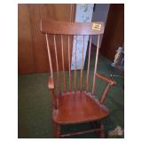 Light Maple Rocking Chair, Realt Maple as seen on the Bottom of Chair