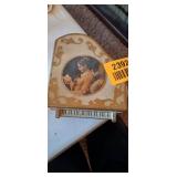 Wooden Music Jewelry Box with Portrait of a Woman and other Elegant Designs