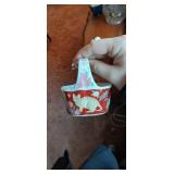 Vintage Porcelain Cat Trinket Baskets