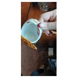 Vintage Porcelain Cat Trinket Baskets