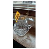 Handcut 24% Lead Crystal Diamond Cut Pitcher