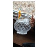 Handcut 24% Lead Crystal Diamond Cut Pitcher