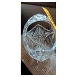 Set of 3 Handcut 24% Lead Crystal Trinket Dishes