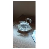 Set of Crystal Raindeer and Swan, Made of 32% Full Lead Crystal by Swarovski