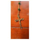 INRI Cross and Rosary Set