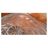 Set of Genuine Hand Cut Lead Crystal Baskets