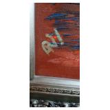 Framed Abstract Oil Painting of a Woman