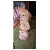Vintage Marwal Ind Inc Chalkware Fisherman Sculpture 18" Tall