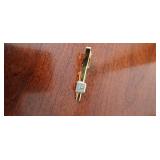 Swank Gold-Toned Tie Clip and “The American Academy of Neurological and Orthopedic Surgeons” Pins Set