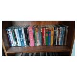 Wood Bookshelf of Classic Movie DVDs