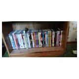 Wood Bookshelf of Classic Movie DVDs