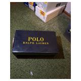 New Polo Ralph Lauren Navy and Brown Shoes Size 10.5