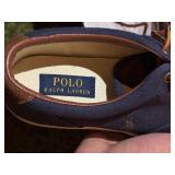 New Polo Ralph Lauren Navy and Brown Shoes Size 10.5